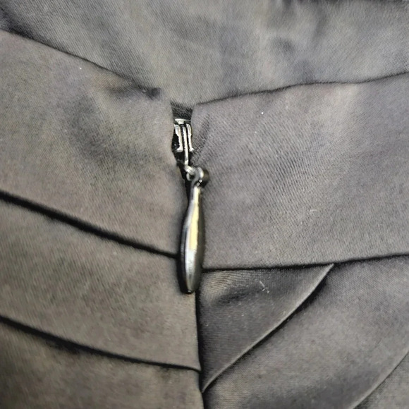 BCBGeneration Fit Flare Dress Black Pleated Sleeveless Sweatheart ALine Sundress - Picture 6 of 10